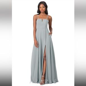 Azazie Janneth Bridesmaid Dress- Dolphin Gray